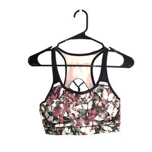 Lululemon Racerback Sport bra, butterfly pattern